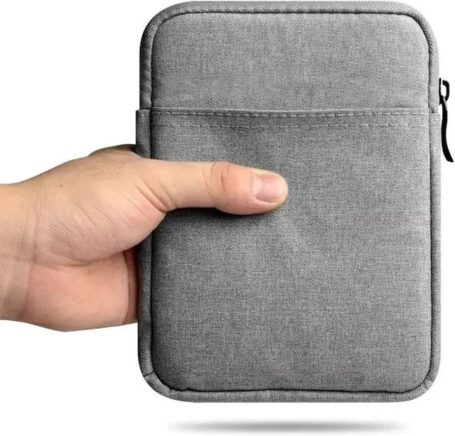 ZNOVAY Schutzhülle für Kindle Paperwhite 2024 (12. Generation) und Colorsoft, 7-Zoll-Modell, Taschenhülle mit Reißverschluss und stoßfestem Schutz, Farbe: Grau - Bild 1