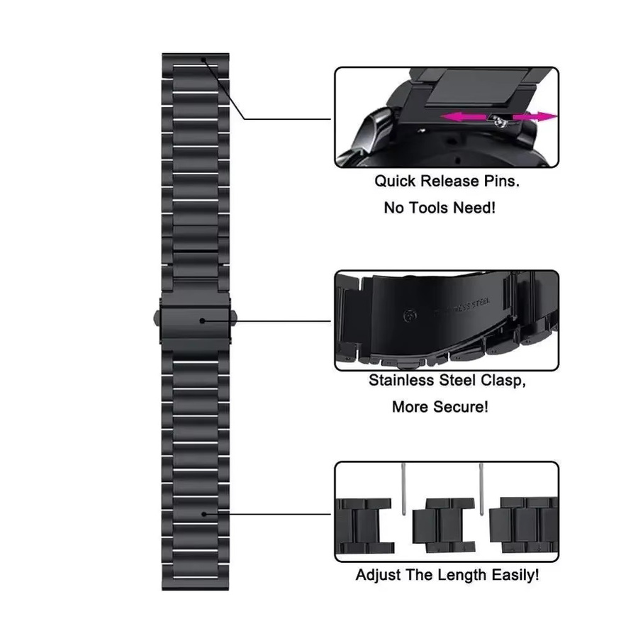 Kospet Tank T3 Ultra Smartwatch Armband, Edelstahl, 22 mm, Unisex - Bild 4