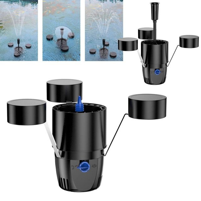 SunSun Csp250 Schwimmskimmer Schwarz Skimmerpumpe für Teiche bis 40m² mit 2500L/H und 45W - Bild 1