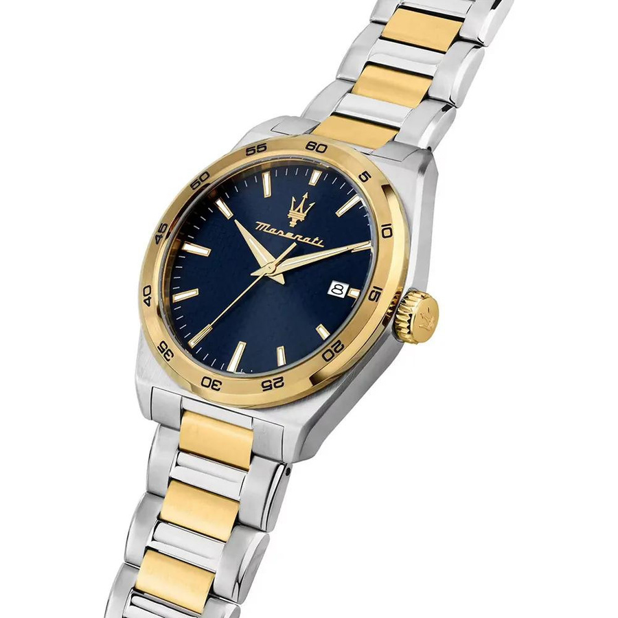 Maserati Armbanduhr Velocità, Quarz, Edelstahl, Blau, 41 mm, Herren - Bild 2