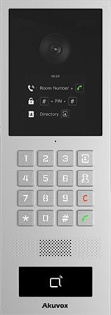 Akuvox S532-Hybrid Video-Türfernsprech mit Kartenleser in Silber aus Aluminium - Bild 1
