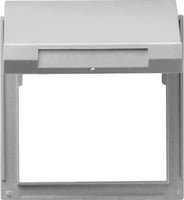 Gira Zwischenplatte mit Klappdeckel TX 44 in Silber - Bild 1