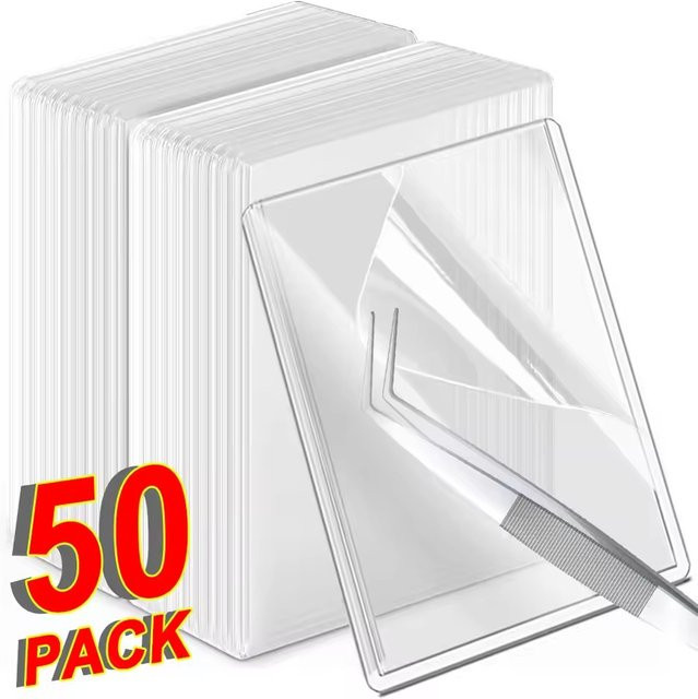 Transparente Kpop Fotokarten Hüllen mit Schutzfolie für Idol Foto Karten 35PT, 50 Stück - Bild 1