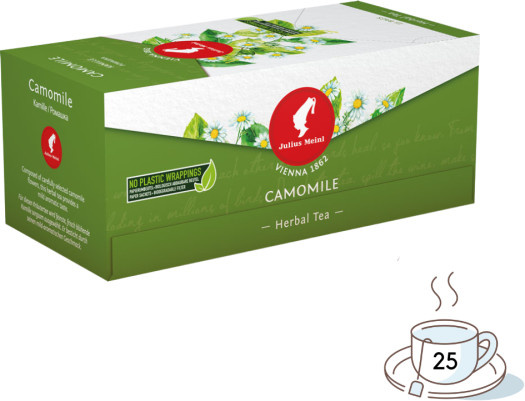 Julius Meinl Tee Kamille, Kräutertee, koffeinfrei, Teebeutel, 25 Stück - Bild 1