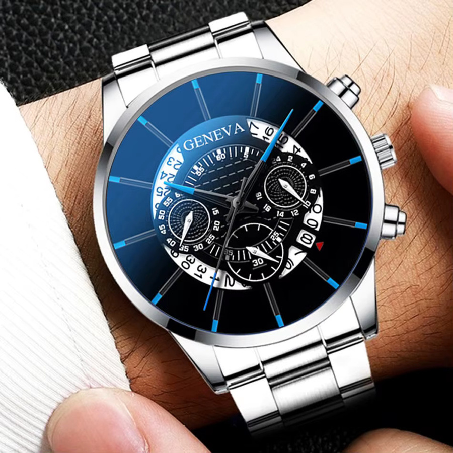 TVK Armbanduhr, Quarz, Edelstahl, Silber, Herren - Bild 4