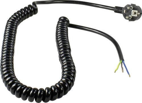 AS Schwabe 70428 Strom Anschlusskabel Schwarz 4m IP20 - Bild 1