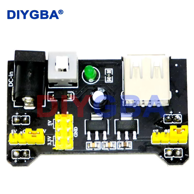 DNIGEF Breadboard-Set für Arduino: MB102 Leistungsmodul 3,3 V/5 V, 830 Punkte Prototyp-Breadboard und Jumper-Kabel in Schwarz - Bild 2