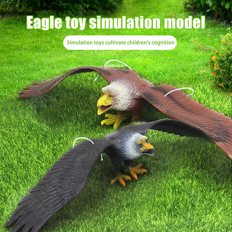 JETTING Adlerfigur als hängendes Vogelabwehr-Ornament aus Kunststoff in Weiß und Multicolour - Bild 2