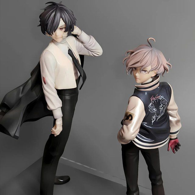 Bandai Bungou Stray Dogs Anime Figur Dazai Osamu und Nakahara Chuuya aus PVC, Multicolor, Höhe: 22 cm - Bild 1