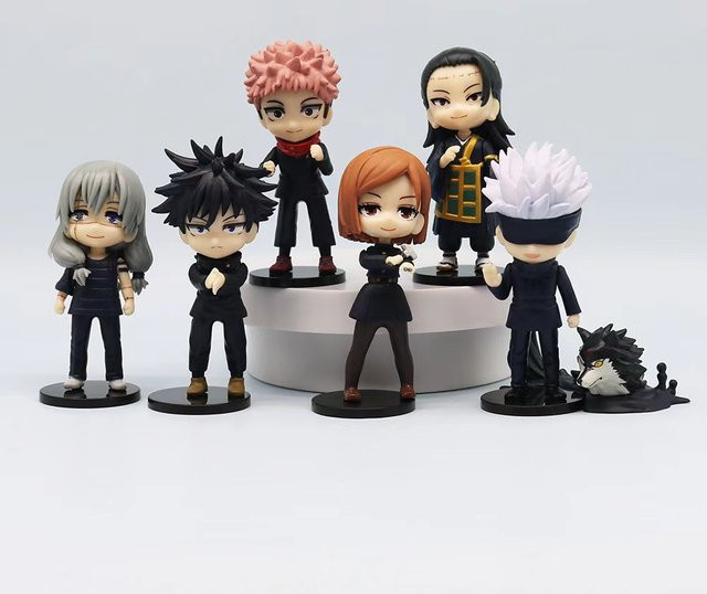 Jujutsu Kaisen Satoru Gegenseitige Hilfe Ac Chion Itadori Yuji Megumi Nobara, PVC Modell Puppe, Einzelfigur, Bunt / Mehrfarbig - Bild 1