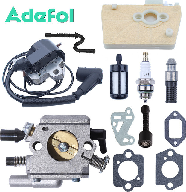 Adefol Vergaser MS380 für MS381 MS382 AV Kettensäge, kompatibel mit Tillotson HE-19 und Zama C3-S148, Farbe: Silber - Bild 1