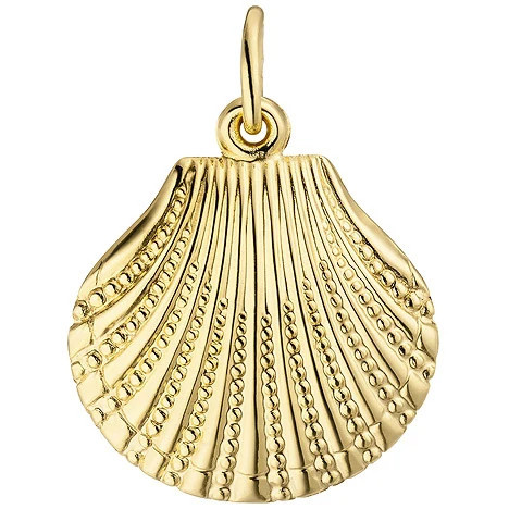 Colfem Anhänger Muschel, 333 Gold, Gelbgold, Unisex - Bild 1