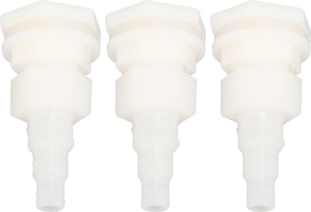 10 Stück KONNWEI Wassertank Schlauchverbinder aus PP und Silikon mit G1 2 Gewinde für Durchmesser 9mm, 12mm und 16mm - Bild 1