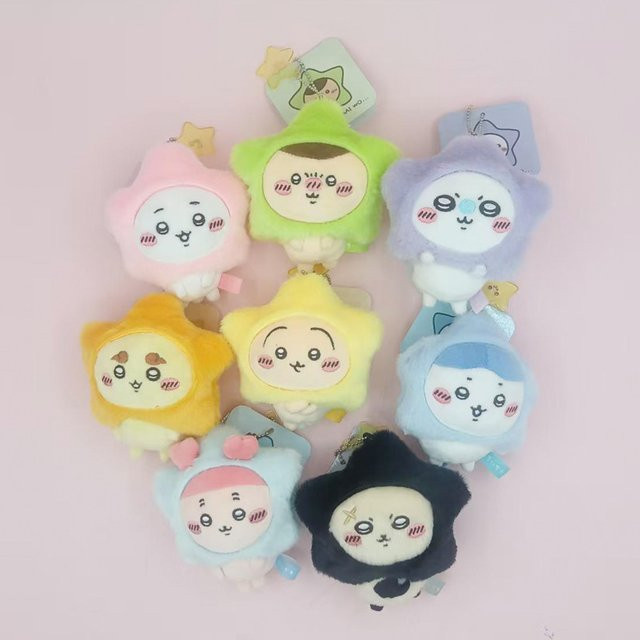 Bandai Hachiware Usagi Stern-Kostüm Plüsch-Schlüsselanhänger, Plüsch / Textil - Bild 1