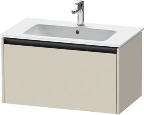 Duravit Waschtischunterschrank Ketho.2 in Tau matt mit 1 Auszug, wandhängend, B/T: 81 x 48 cm - Bild 1
