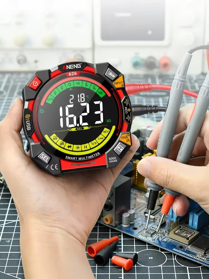 ANENG 626 Smart Multimeter Tragbares 6000 Zähl Multimeter mit 600 V AC Spannungstest und Wiederaufladbarem Akku - Bild 6
