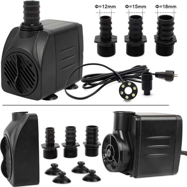 Forever Speed Springbrunnenpumpe mit LED-Ring in Weiß und 1500 l/h Förderleistung - Bild 1