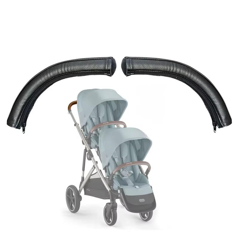 Cybex Gazelle S Schutzhülle für den Kinderwagen Griff aus PU Leder in Schwarz - Bild 1