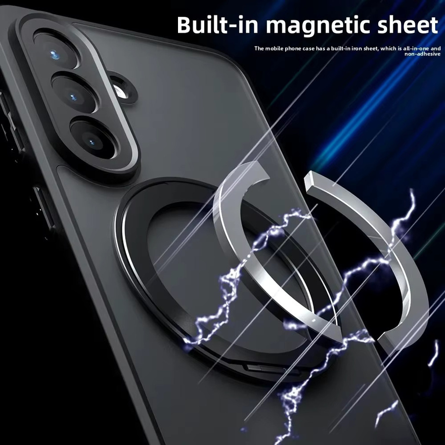 MagSafe Magnetische Schutzhülle mit drehbarem Ständer für Samsung Galaxy S26 Ultra, S26FE, S25 und S24 Plus in Schwarz mit Anti-Drop Schutz - Bild 2