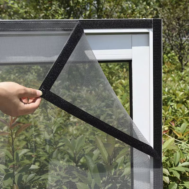 LOVRTRAVEL Insekten-Moskitonetz für Schirmfenster aus Glasfaser, graue Gaze mit schwarzer Kante - Bild 4