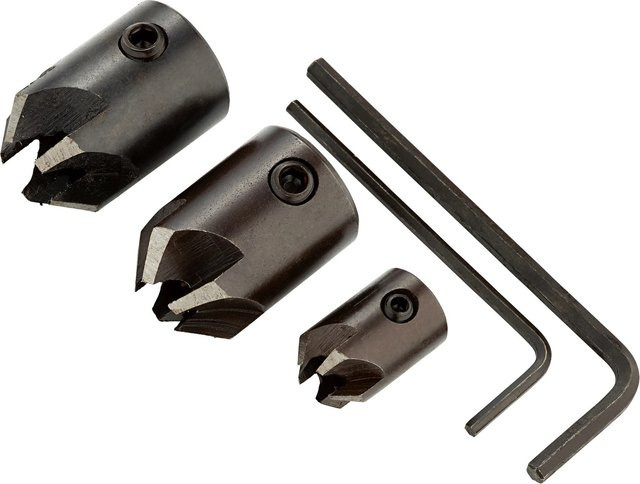 LUX-TOOLS HSS-Aufstecksenker-Satz aus Stahl in Schwarz - Bild 1