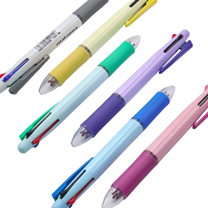 MROOFUL 4-in-1 löschbares Gelschreiber-Set mit 4 Farben und 0,5 mm Mine in Gel und Pink - Bild 3