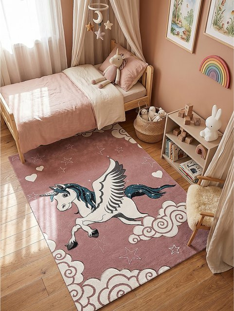 Kinderteppich Kurzflor Kadima Design Pink B: 120 cm, T: 170 cm - Bild 1