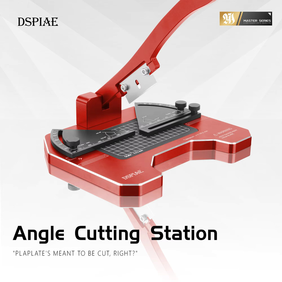 DSPIAE AT-CJ Engelsschneidstation aus Aluminiumlegierung mit roter Kohlenstoffstahl-Klinge für Präzisionsarbeiten im Hobby- und Modellbau - Bild 2