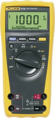 Fluke 77-4/EUR Digitales Hand-Multimeter in Gelb, CAT III 1000 V, CAT IV 600V, 6000 Counts - Bild 1
