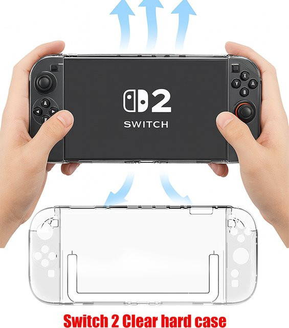 Transparente Hartschale für Nintendo Switch 2 – Stoßfeste PC-Schutzhülle als abnehmbares Anti-Drop-Zubehör - Bild 1