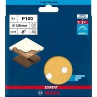 Bosch Expert C470 Schleifblatt für Exzenterschleifer, Körnung 100, Durchmesser: 125 mm, 5 Stück - Bild 1