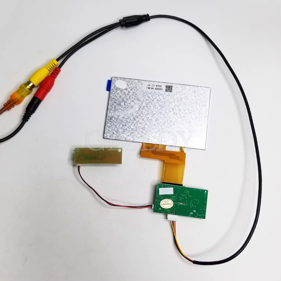 No Signal Snowflake 4,3 Zoll TFT LCD Display Modul Kit mit RCA AV Video für FPV DIY, Multicolor - Bild 3