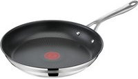 Tefal Bratpfanne Cook Smart mit Non-Stick-Beschichtung aus Edelstahl, Schwarz, Durchmesser: 24 cm - Bild 1