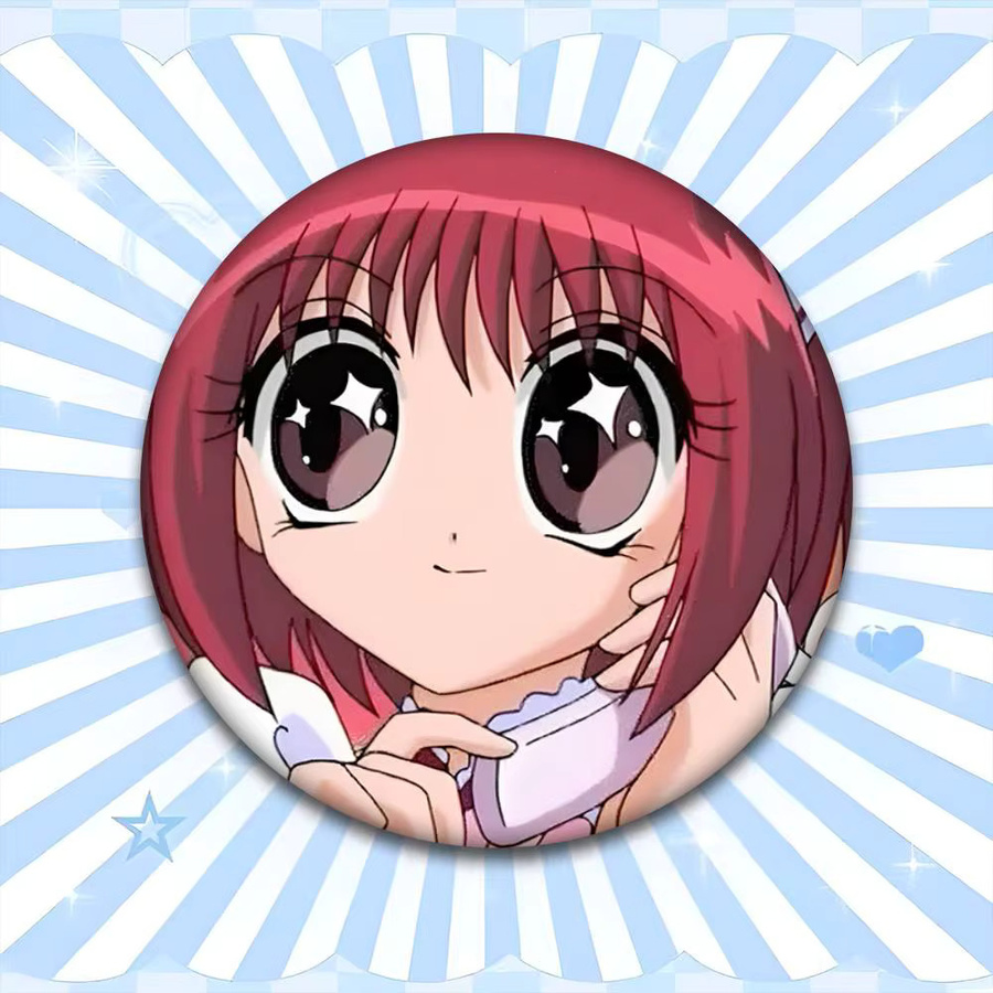 Abzeichen-Brosche Tokyo Mew Mew, Emaille, rund - Bild 5