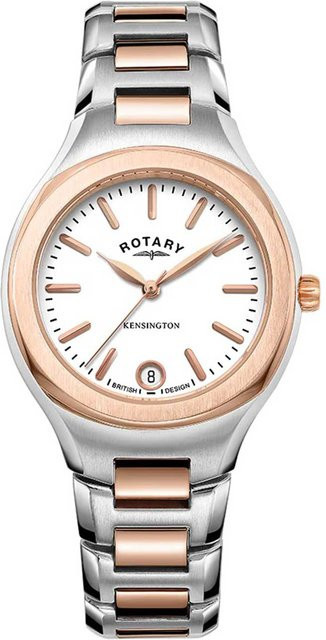 Rotary Armbanduhr, Quarz, Edelstahl, Weiß, 32 mm, Damen - Bild 1