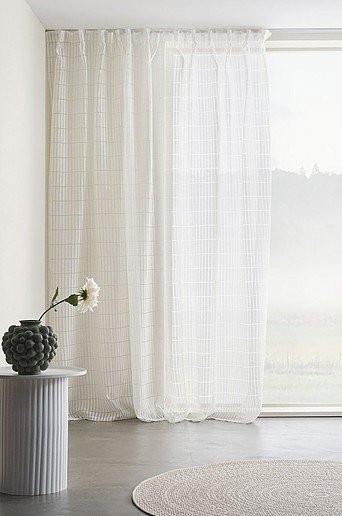 Jotex NILA Multifunktionsgardine extra breit, Weiß, Transparent, Höhe: 280 cm - Bild 1