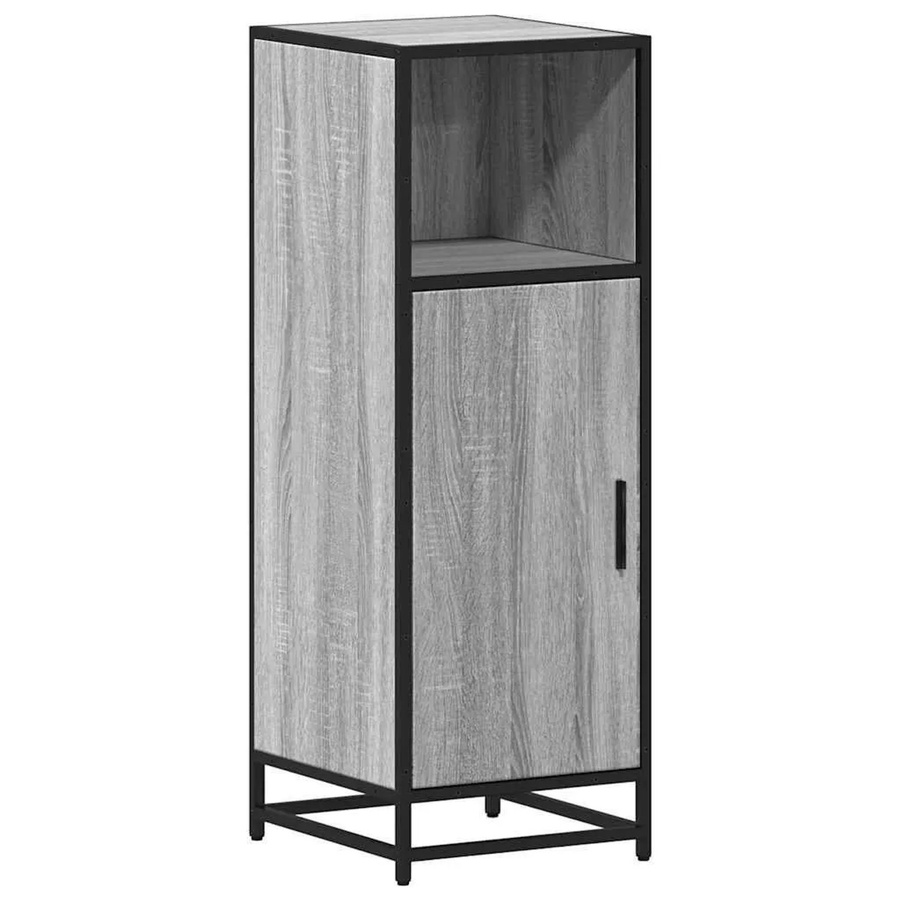 vidaXL Badschrank in Grau Sonoma im industriellen Stil, B/T/H: 35 x 37,5 x 100 cm - Bild 2