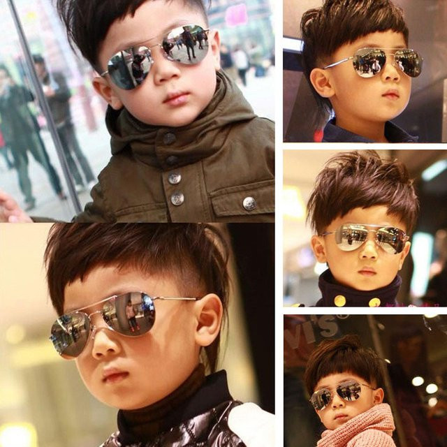 Piloten-Sonnenbrille für Kinder, Metall, Vollrand - Bild 1