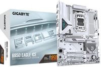 Gigabyte B850 EAGLE ICE Mainboard mit AMD AM5 Sockel, ATX Formfaktor, DDR5 Unterstützung in Weiß und Silber - Bild 1