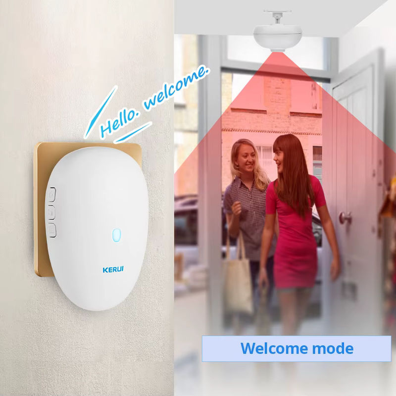 KERUI Smart Home Einfahrt Alarm System mit wasserdichtem Bewegungsmelder in Weiß - Bild 4