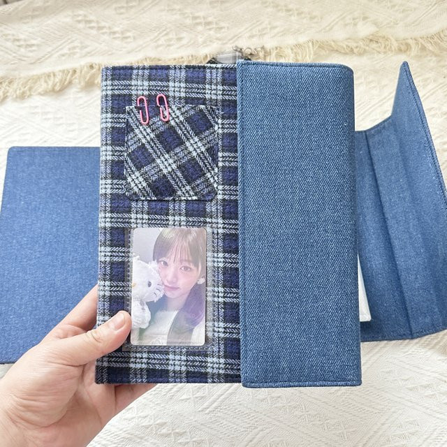 Coliky DIY Binder Notebook Cover A5 in Blue Denim für Fotokarten, Tagebuch und Agenda - Bild 1