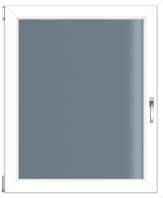 RORO Kunststoff-Fenster KOMFORT B70 in Weiss mit Klarglas, Breite: 80 cm, Höhe: 120 cm - Bild 1