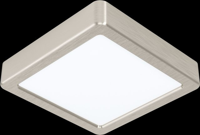 Eglo LED Aufbauleuchte Fueva Weiß-Nickel matt quadratisch - Bild 1