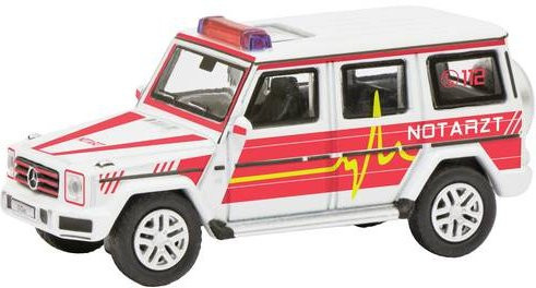 Schuco H0 Modell Mercedes-Benz G Notarzt Einsatzfahrzeug Rettungsdienst - Bild 1