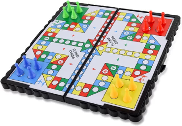 Ninth World Magnetische Faltbare Fliegende Schach Kriechende Matte Ludo, Brettspiel-Set - Bild 1