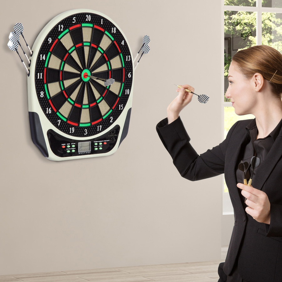 HOMCOM Elektronische Dartscheibe mit LCD-Display für 8 Spieler - Bild 3