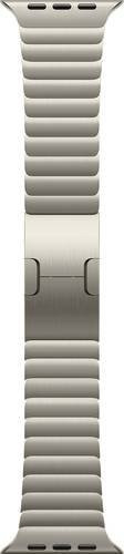 Apple Watch Link Bracelet Armband, Edelstahl, 42 mm, beige, silver - Bild 1