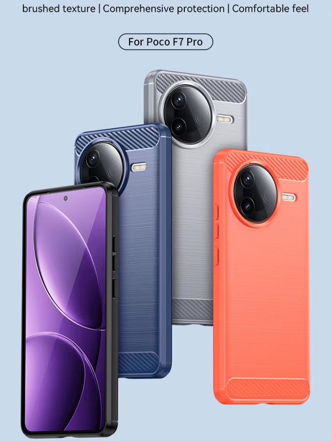 Stoßfeste Schutzhülle für Xiaomi POCO C55 C61 C65 C75 F5 F6 F7 Ultra M6 M7 Pro Plus X6 Neo X7 5G in Blau - Bild 4