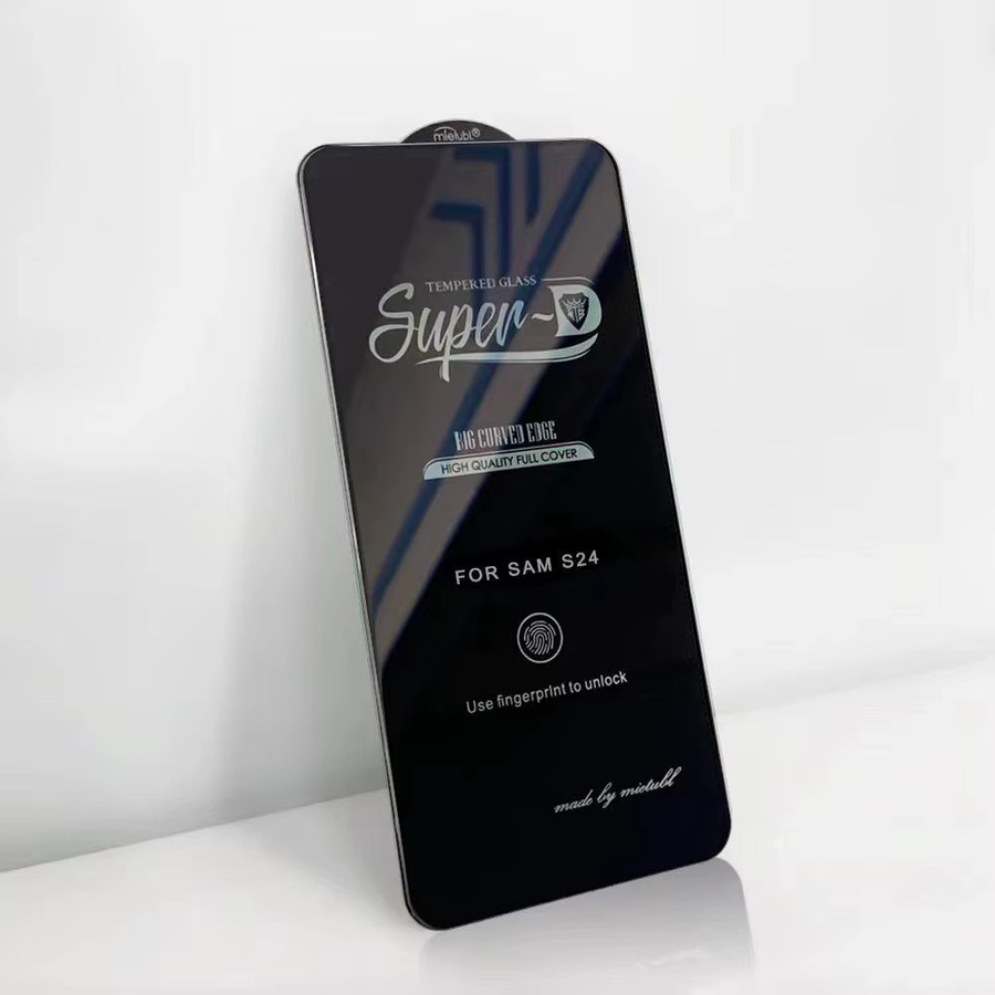 3er-Set Gehärtetes Glas Display Schutzfolie mit gebogener Kante für Samsung Galaxy S24 Ultra, S24 Plus und S24, Transparent, Volle Abdeckung - Bild 2