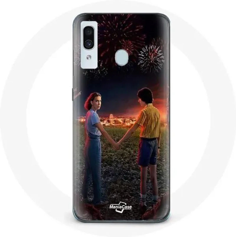 Handyhülle für Samsung Galaxy A40 mit Stranger Things Poster Motiv von CAPACHEAP in Mehrfarbig - Bild 1
